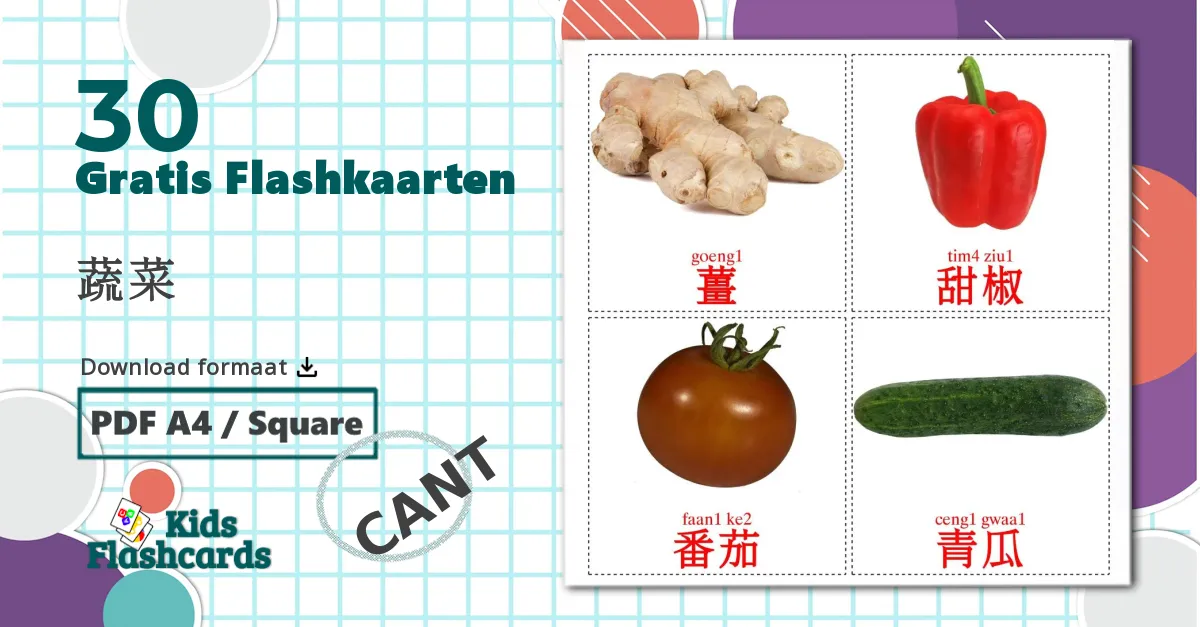 30 Groenten flashcards