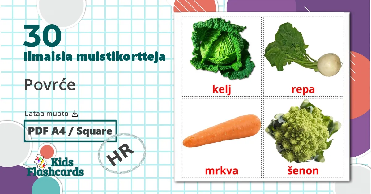 30 Povrće lasten kuvakortit