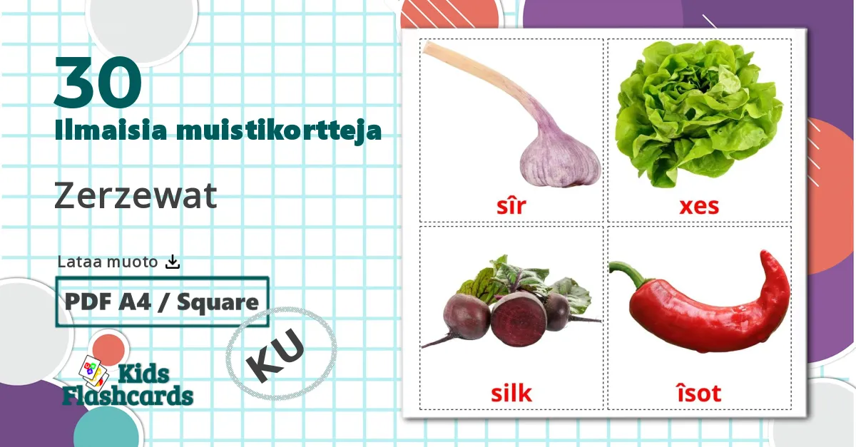 30 Zerzewat lasten kuvakortit