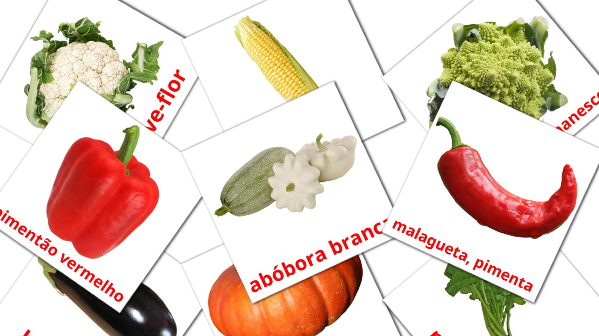 tarjetas didacticas de Legumes
