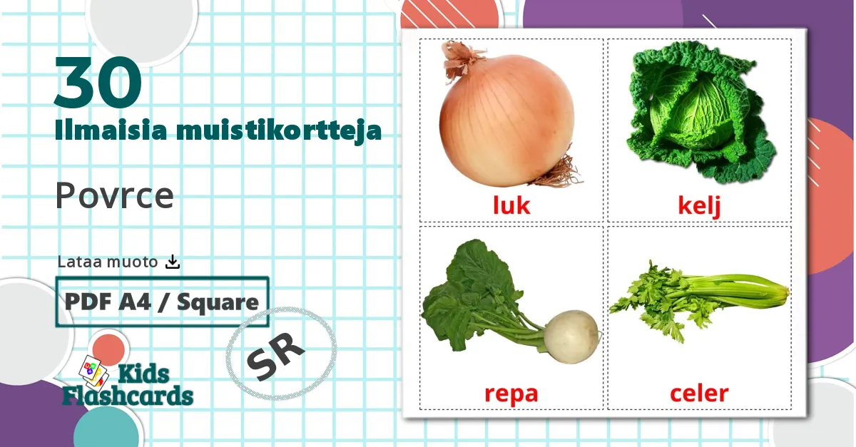 30 Povrce lasten kuvakortit
