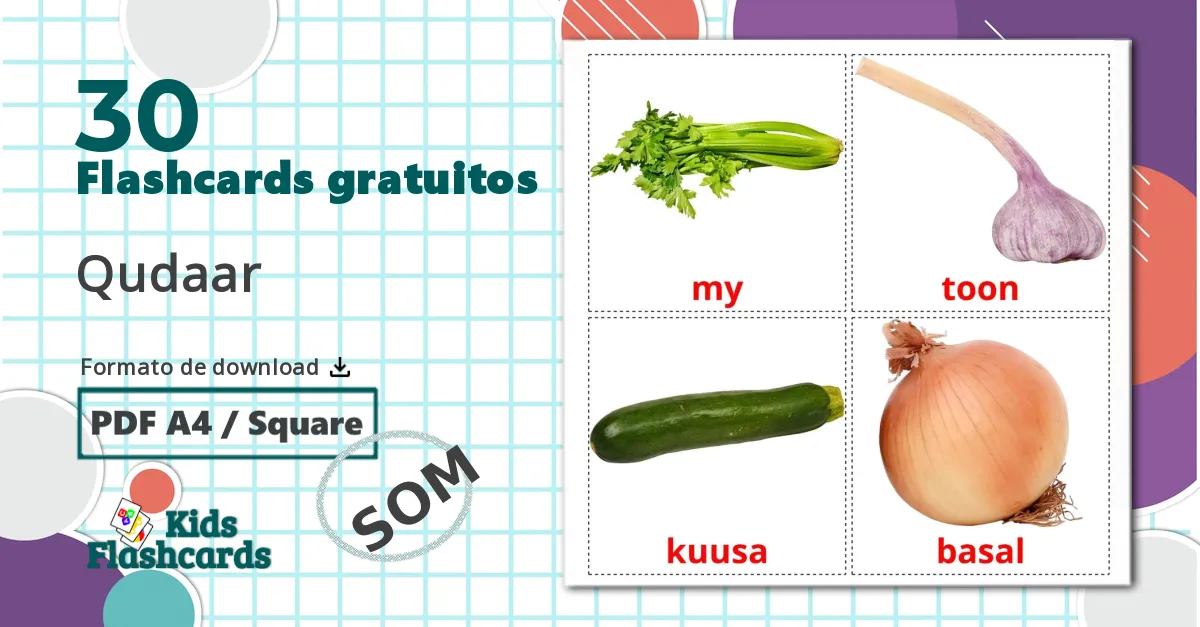 30 Flashcards de Legumes