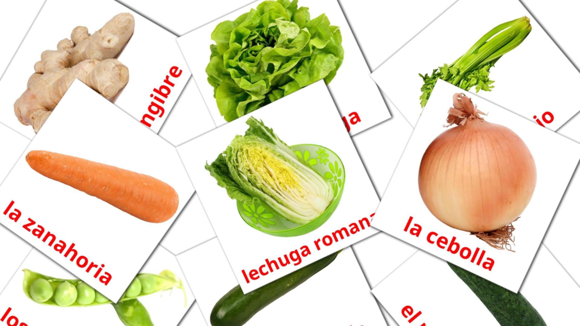 Bildkarten für Verduras