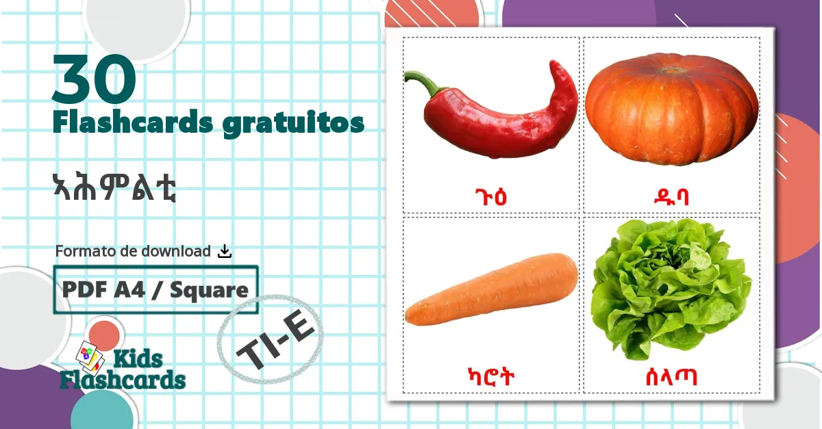 30 Flashcards de Legumes