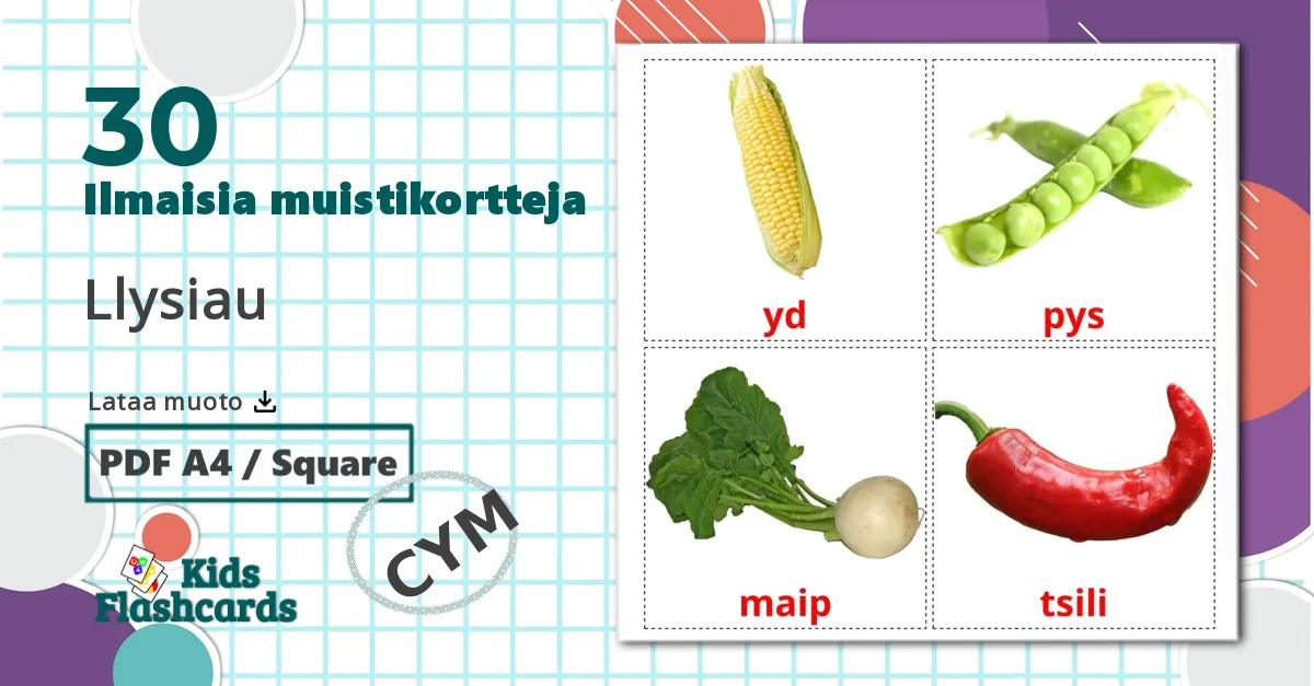 13 Vihannekset flashcards