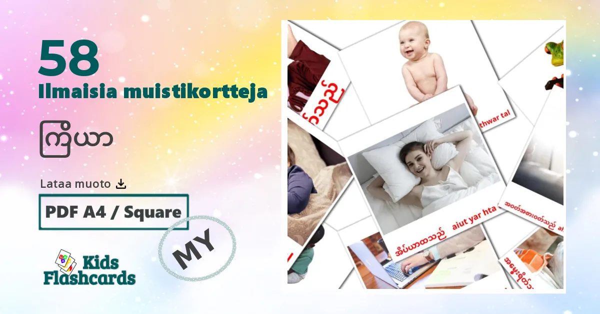 Verbit lasten kuvakortit