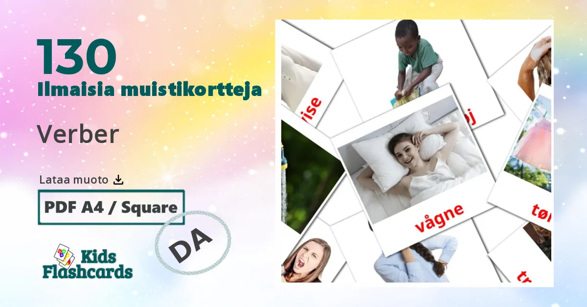 130 Verber lasten kuvakortit