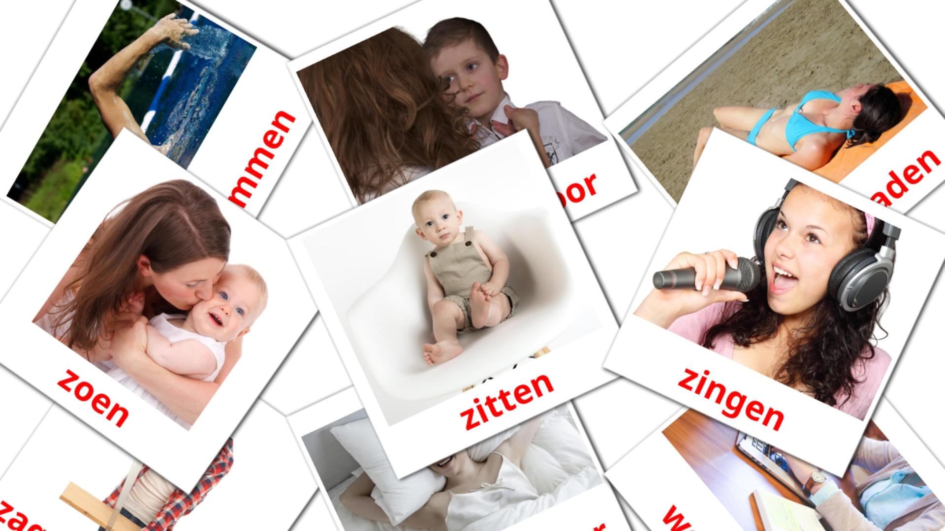 Fiches de vocabulaire néerlandaises sur Werkwoorden