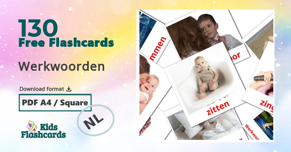 Werkwoorden dutch vocabulary flashcards