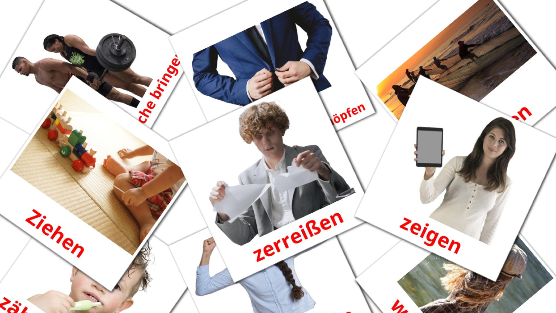 alemán tarjetas de vocabulario en Verben