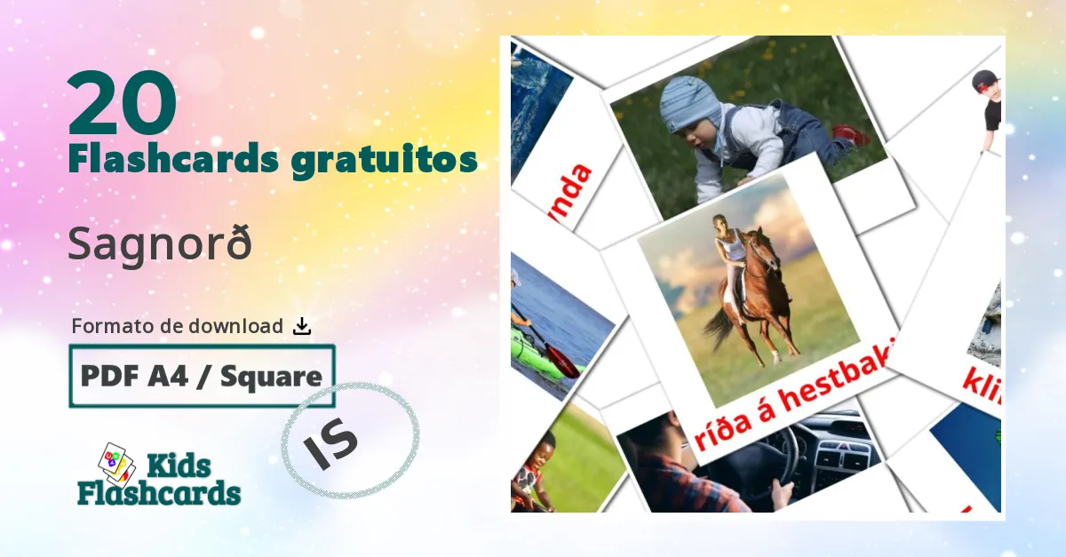 20 Flashcards de Sagnorð