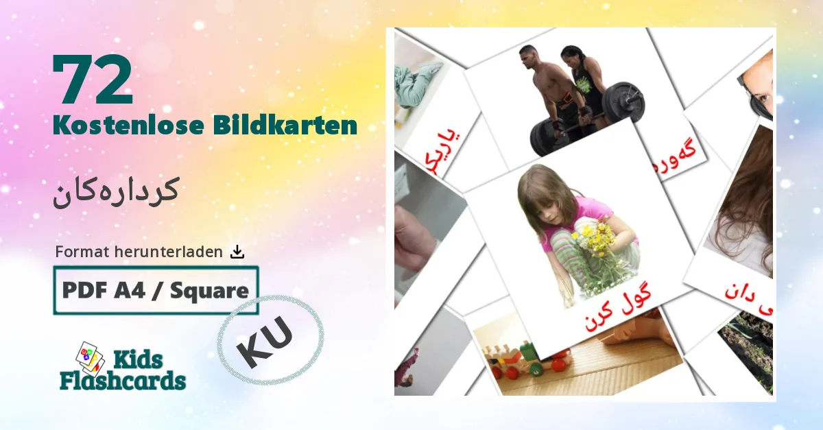 kurdisch(kurmanj) کردارەکانe Vokabelkarteikarten