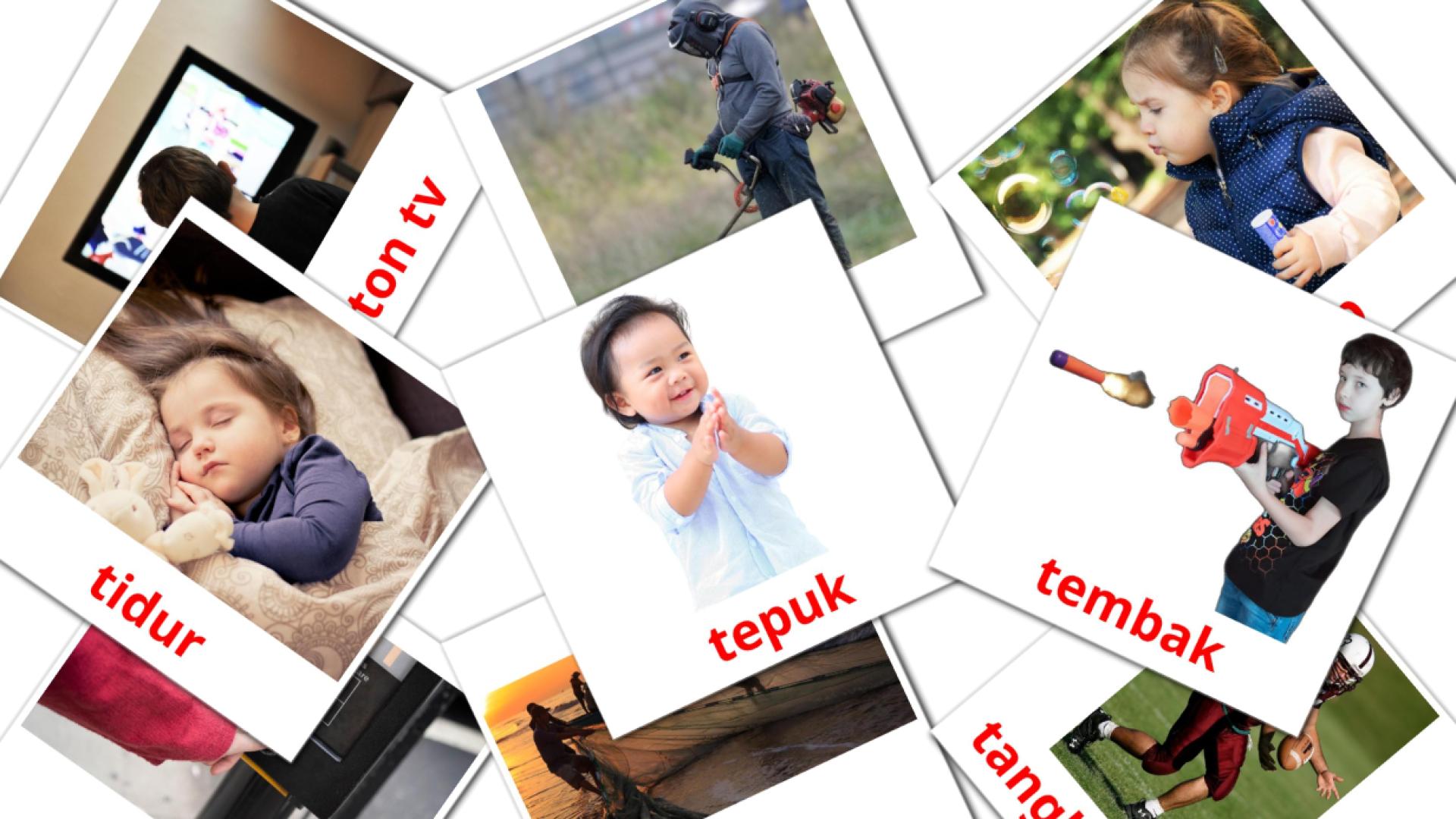 malayo tarjetas de vocabulario en PERBUATAN