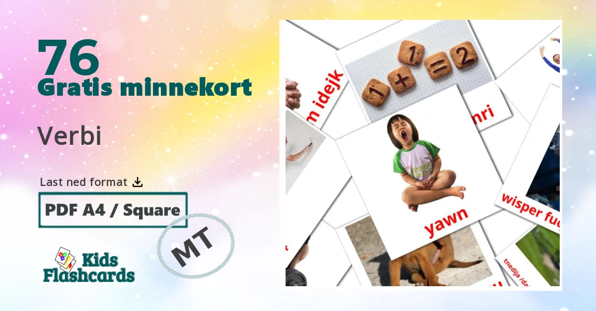 Verb bildekort