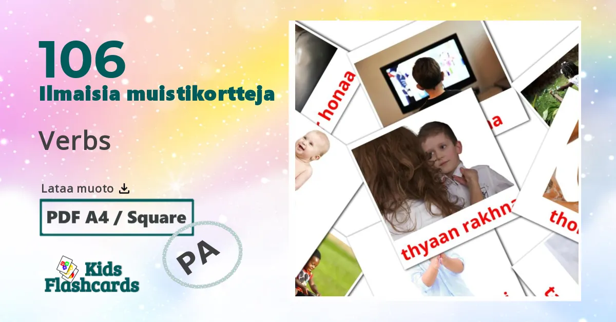 Verbit lasten kuvakortit