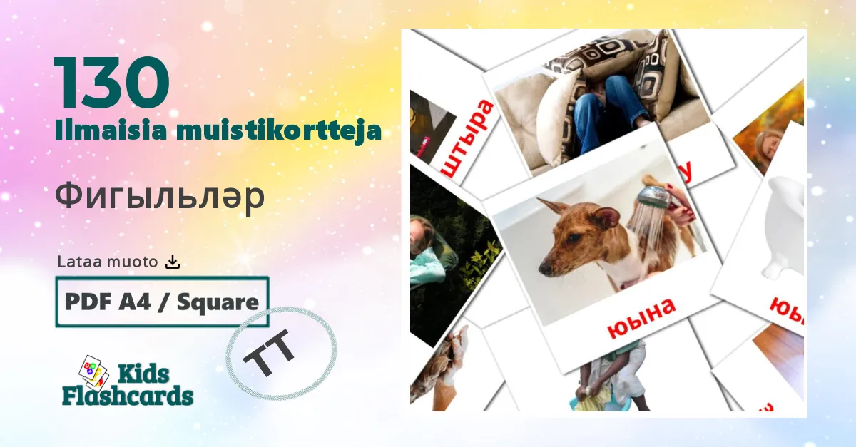 130 Фигыльләр lasten kuvakortit