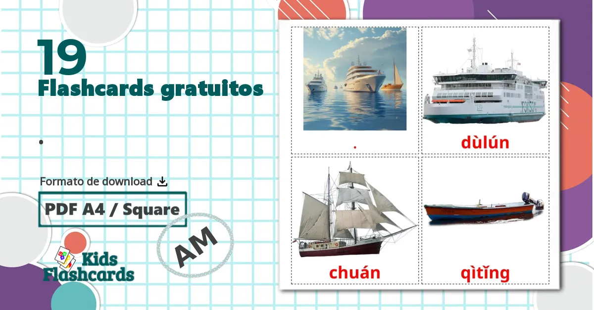 19 Flashcards de Transporte Aquático