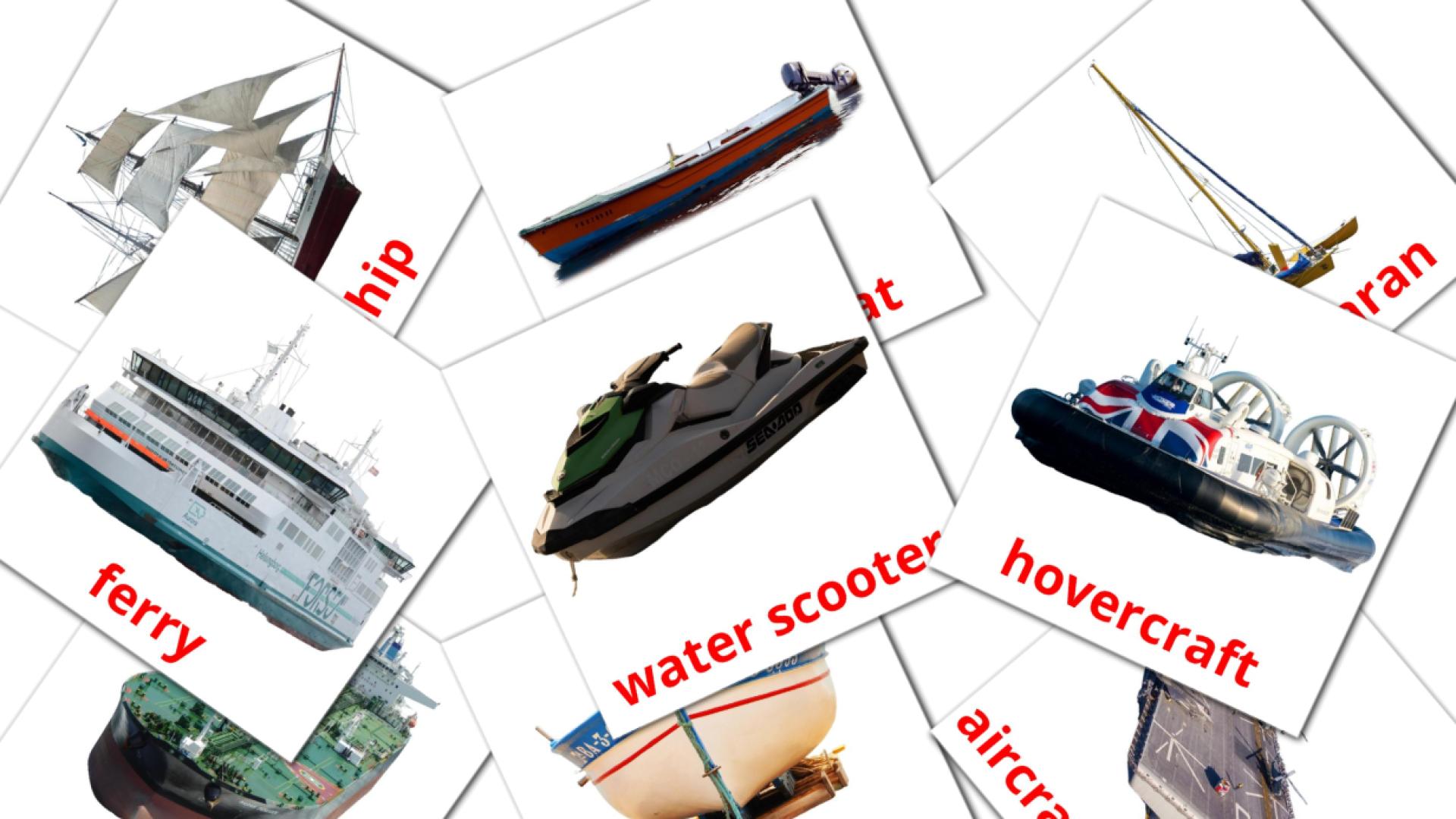 Bildkarten für Water transport