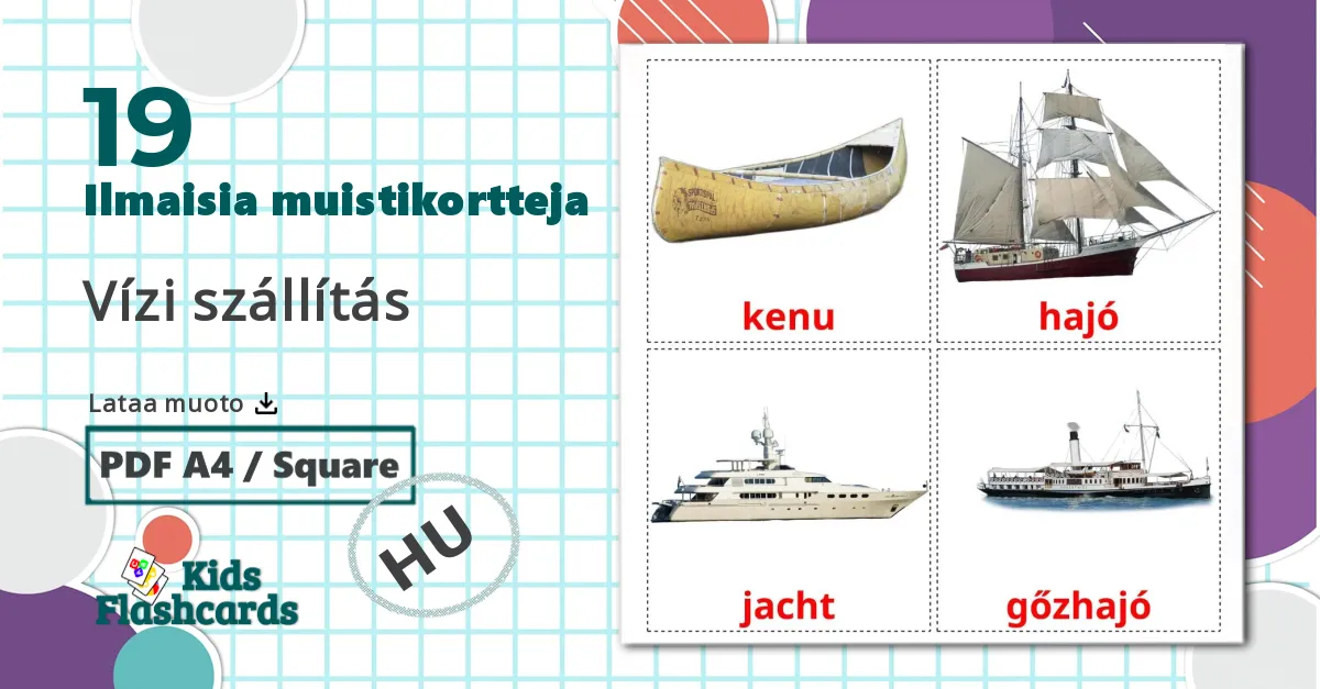 19 Vízi szállítás lasten kuvakortit