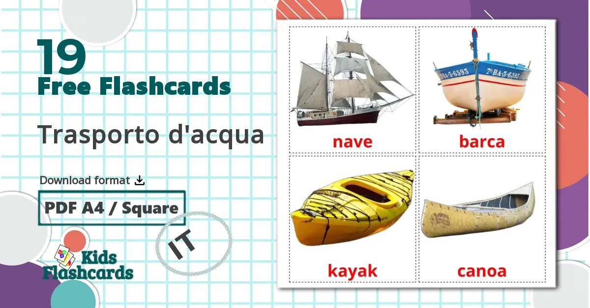 19 Trasporto d'acqua flashcards