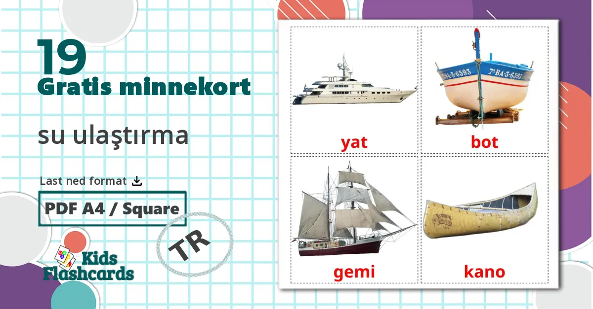 19 su ulaştırma bildekort
