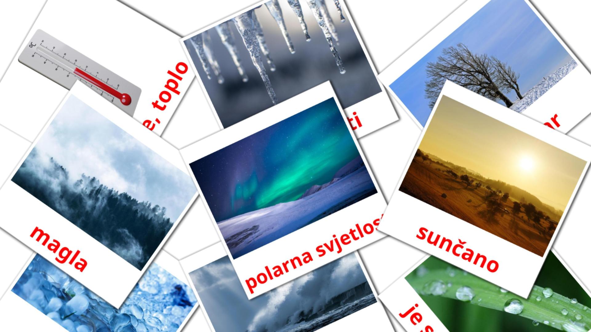 31 Bildkarten für Vremenska prognoza