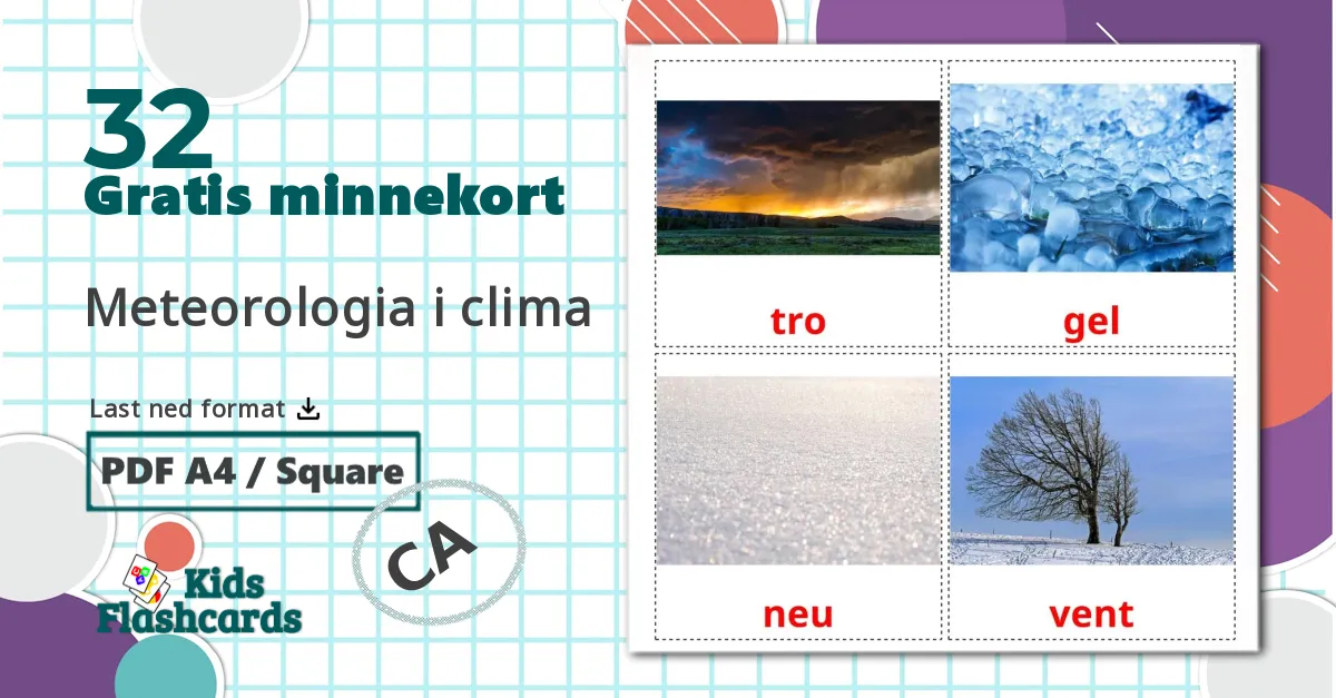 32 Meteorologia i clima bildekort