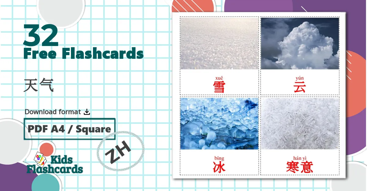 32 天气 flashcards