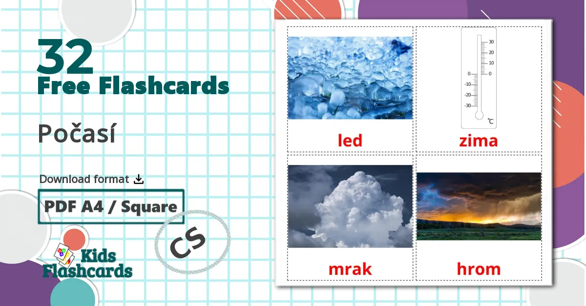 32 Počasí flashcards