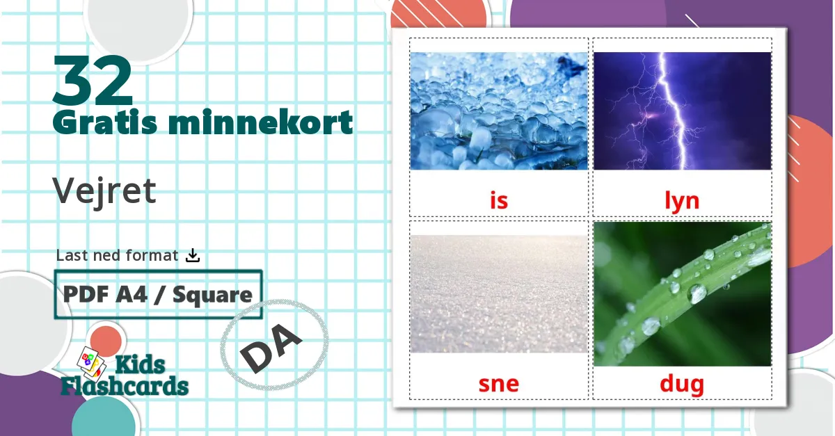 32 Vejret bildekort