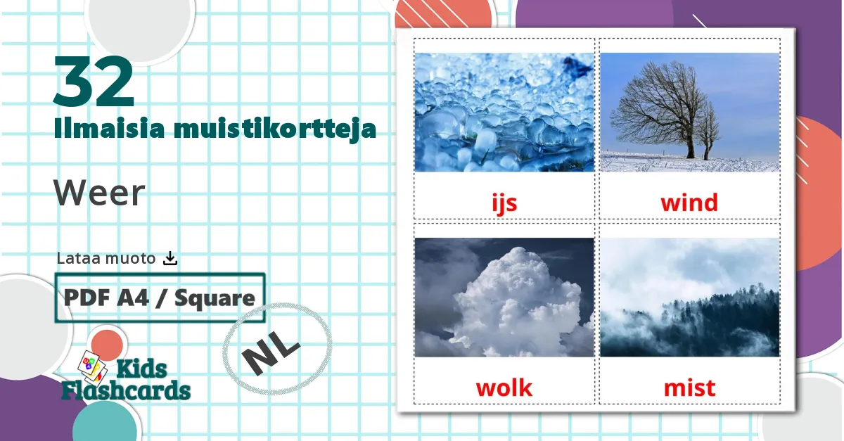 32 Weer lasten kuvakortit
