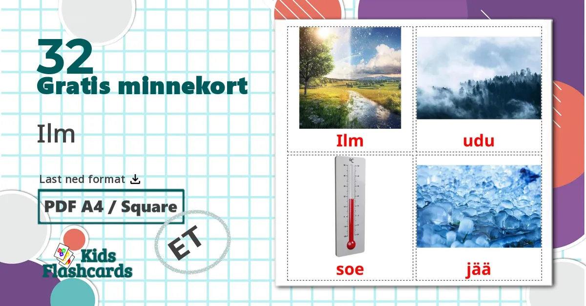 32 Ilm bildekort