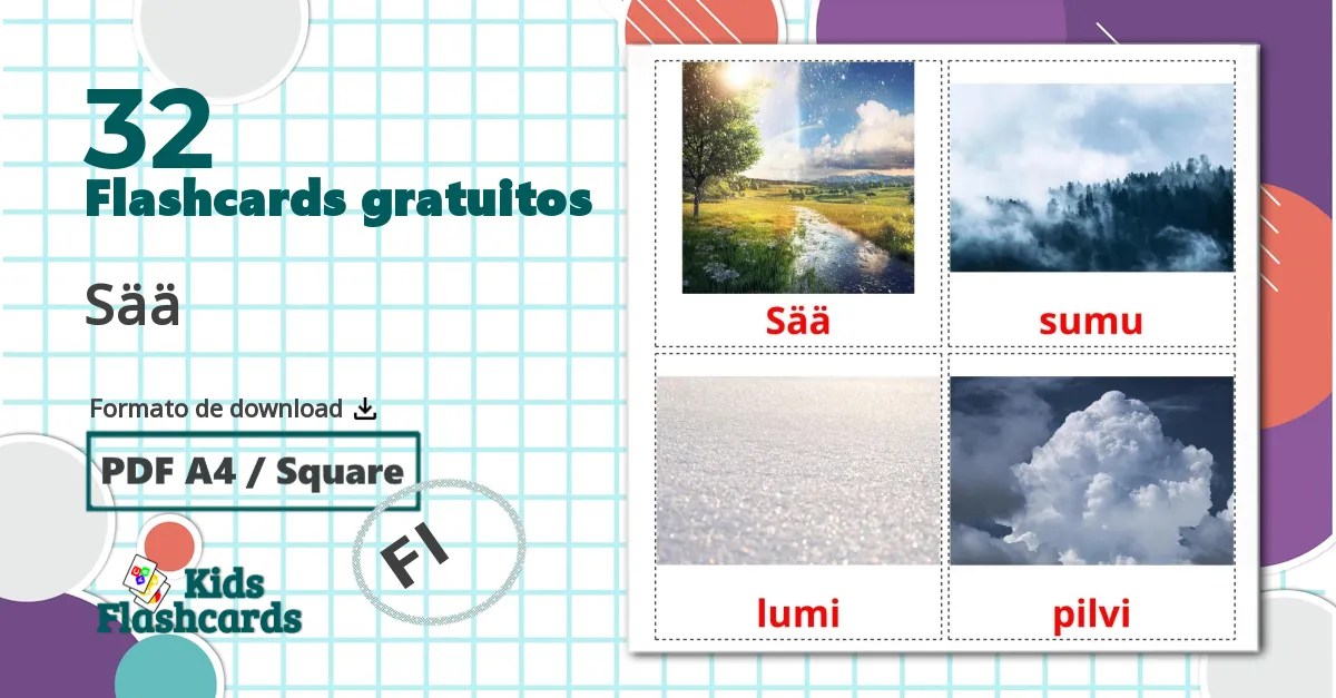 32 Flashcards de Sää