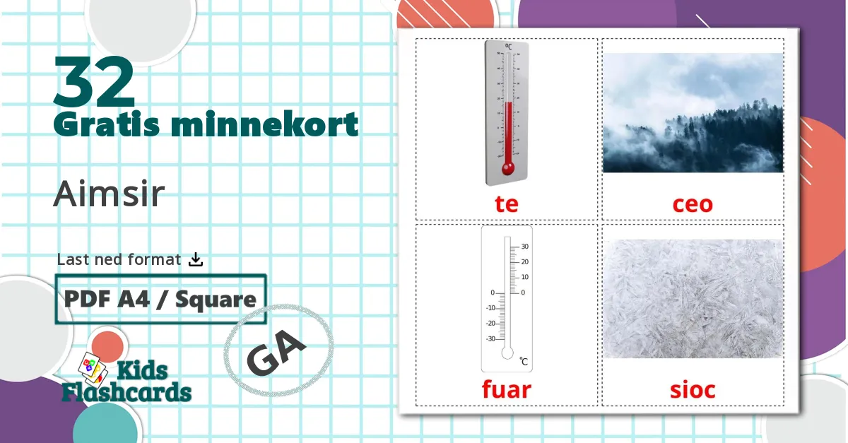 32 Aimsir bildekort