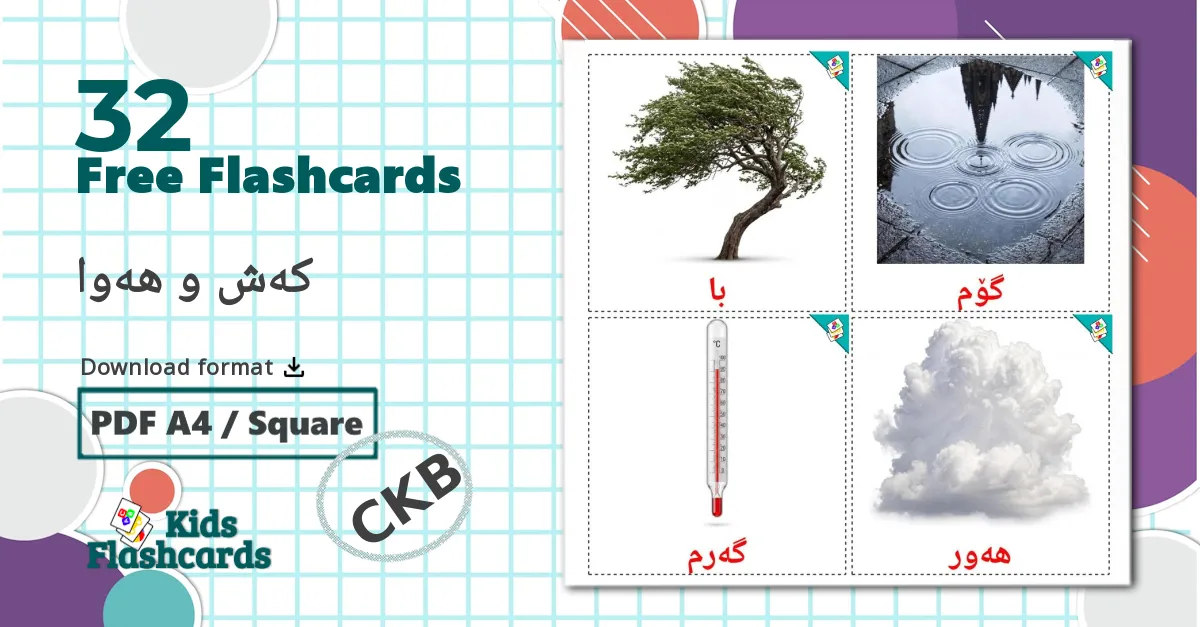 32 کەش و هەوا flashcards