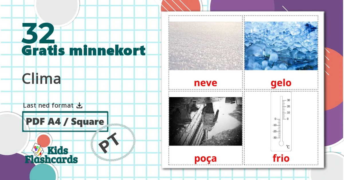 32 Clima bildekort