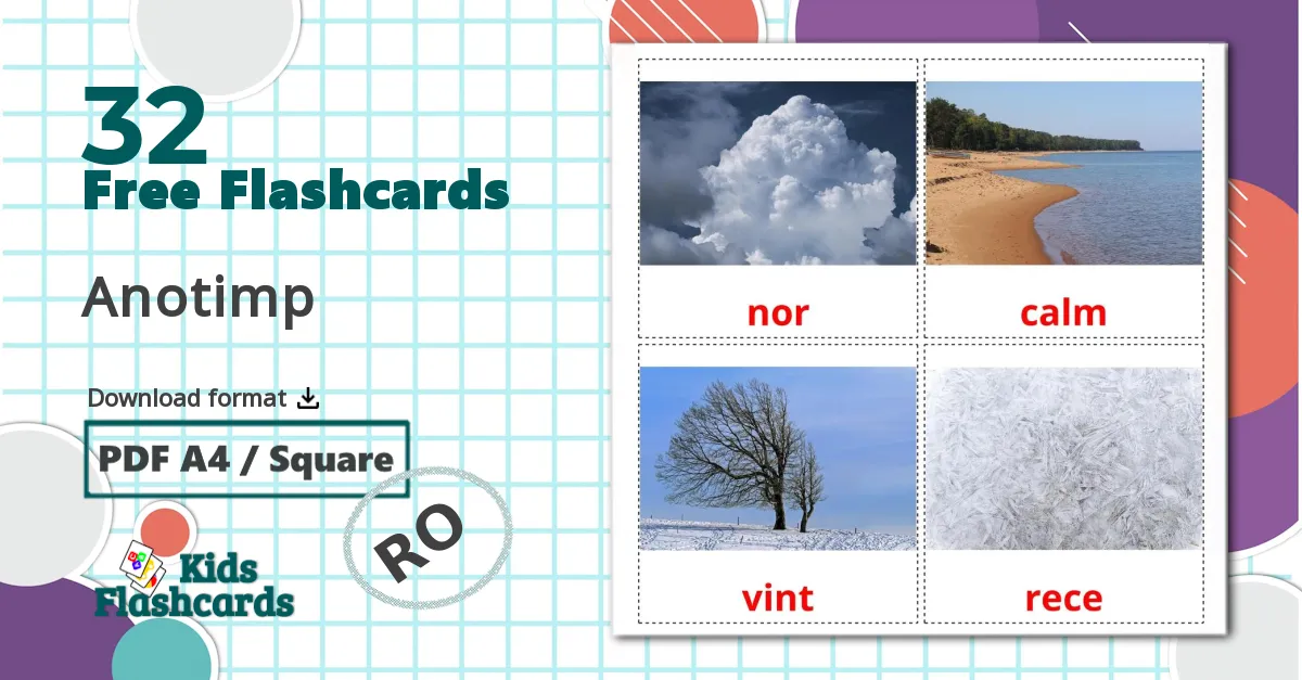 32 Weather flashcards