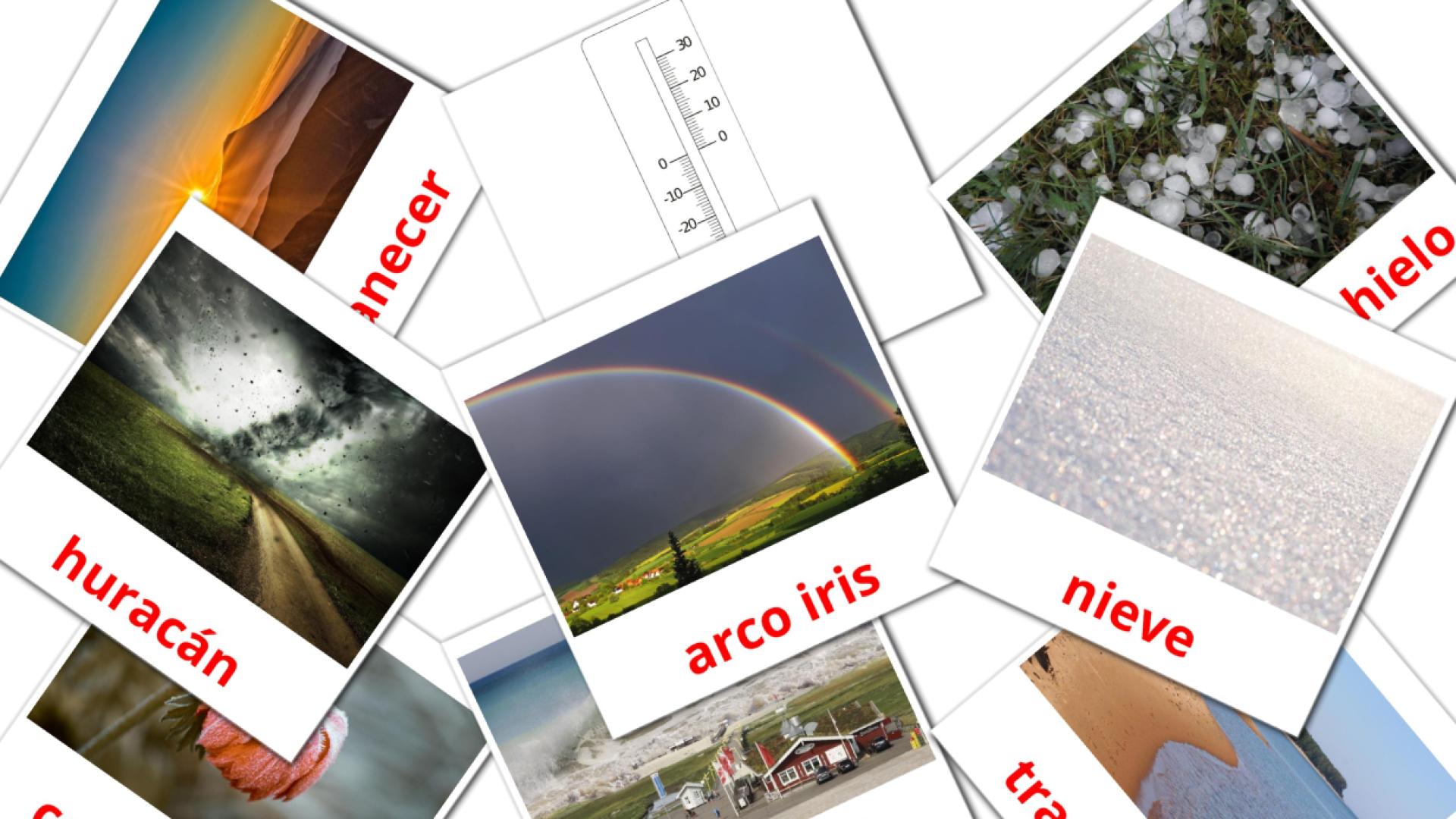 31 flashcards di Meteorología y clima