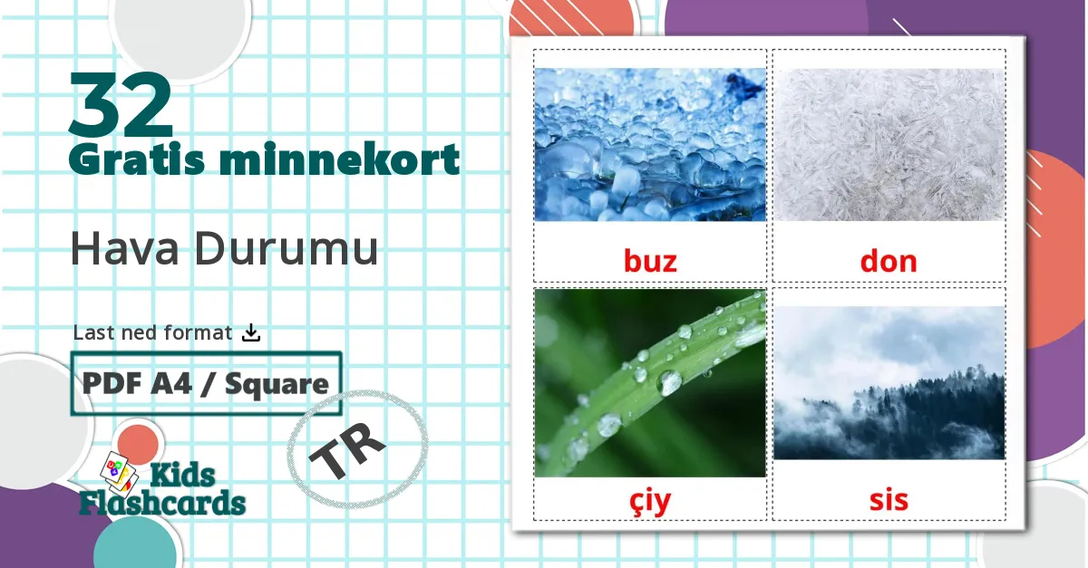 32 Hava Durumu bildekort