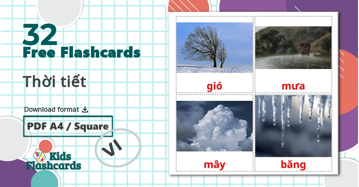 32 Thời tiết flashcards