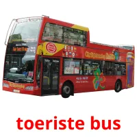 toeriste bus Tarjetas didacticas