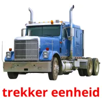 trekker eenheid Tarjetas didacticas