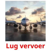 Lug vervoer picture flashcards