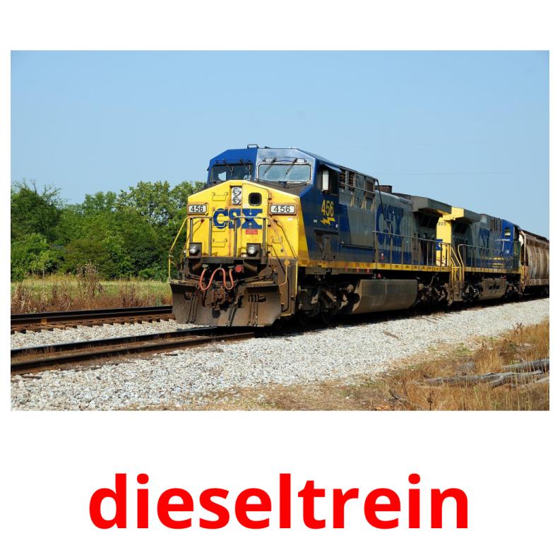 dieseltrein picture flashcards