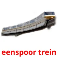 eenspoor trein Tarjetas didacticas