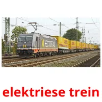 elektriese trein Tarjetas didacticas