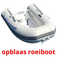 opblaas roeiboot picture flashcards