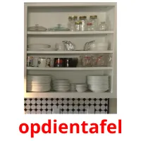 opdientafel ansichtkaarten