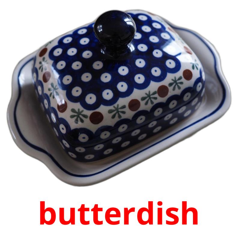 butterdish picture flashcards