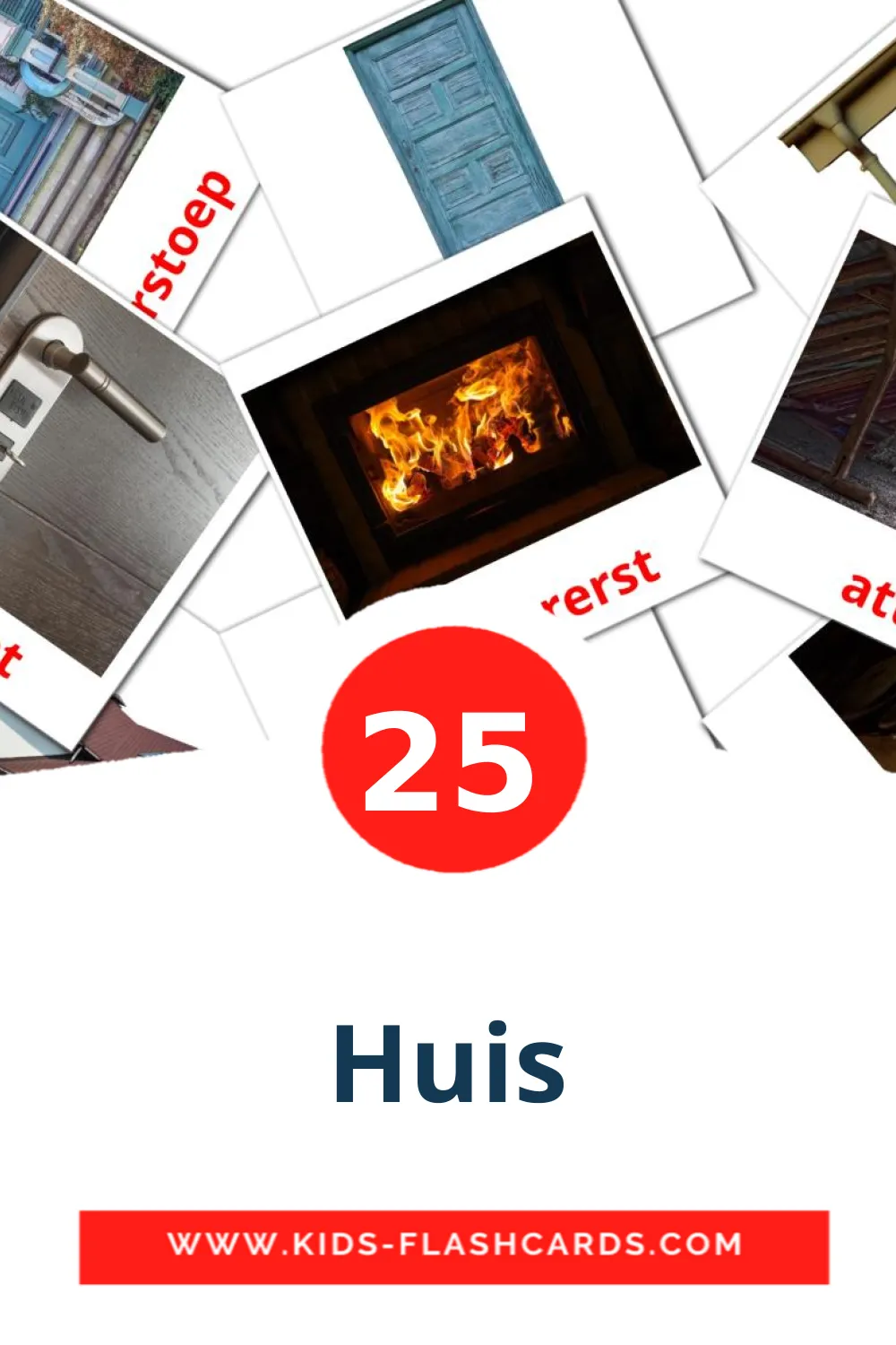 25 Huis fotokaarten voor kleuters in het afrikaans